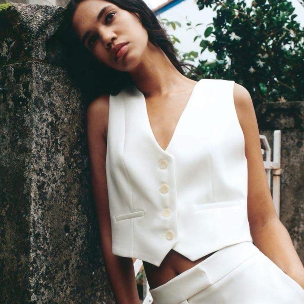 White Zara Vest